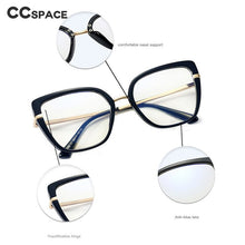 Carica l&#39;immagine nel visualizzatore di Gallery, 48262 Cat Eye TR90 Montature per occhiali anti blu Occhiali da donna per computer moda ottica 