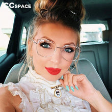 Load image into Gallery viewer, 48265 Plastic Titanium Glasses Frames Anti Blue Cat Eye Women Optical Computer Glasses