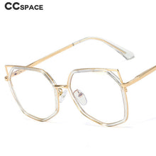 Load image into Gallery viewer, 48265 Plastic Titanium Glasses Frames Anti Blue Cat Eye Women Optical Computer Glasses