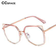 Load image into Gallery viewer, 48265 Plastic Titanium Glasses Frames Anti Blue Cat Eye Women Optical Computer Glasses