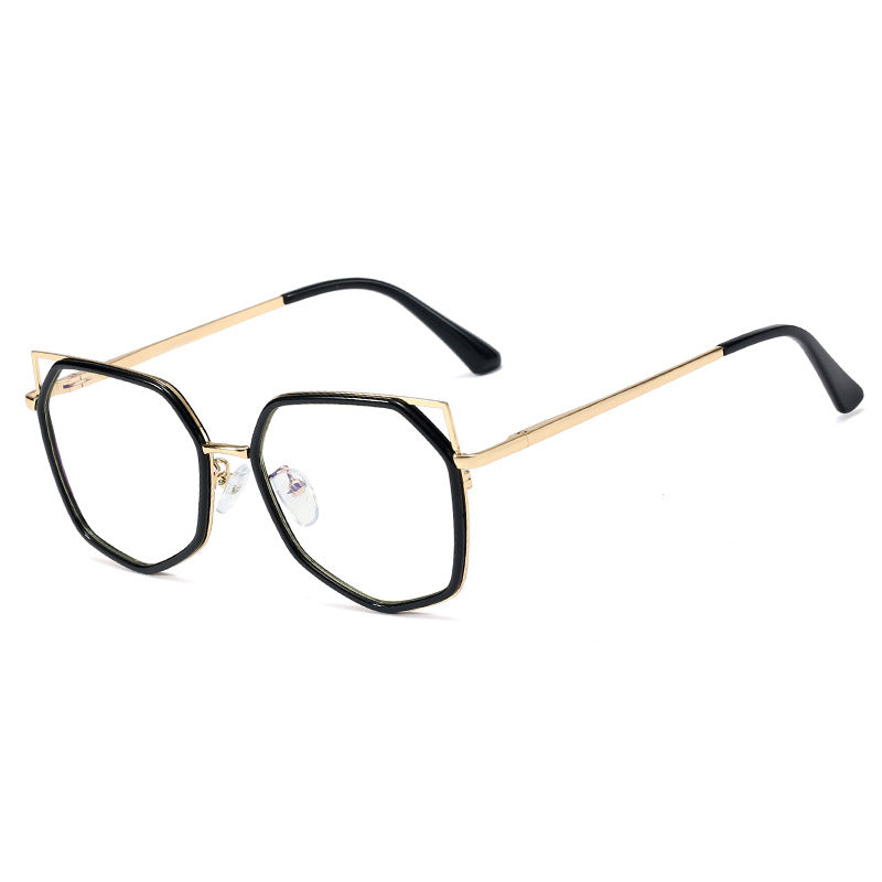 48265 Plastic Titanium Glasses Frames Anti Blue Cat Eye Women Optical Computer Glasses