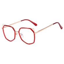 Load image into Gallery viewer, 48265 Plastic Titanium Glasses Frames Anti Blue Cat Eye Women Optical Computer Glasses