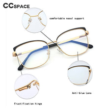 Load image into Gallery viewer, 48266 Anti Blue light Eyebrow Glasses Frames Women metal Optical Computer Glasses