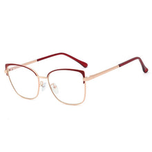 Load image into Gallery viewer, 48266 Anti Blue light Eyebrow Glasses Frames Women metal Optical Computer Glasses