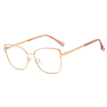 Load image into Gallery viewer, 48266 Anti Blue light Eyebrow Glasses Frames Women metal Optical Computer Glasses