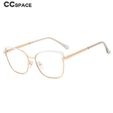 Load image into Gallery viewer, 48266 Anti Blue light Eyebrow Glasses Frames Women metal Optical Computer Glasses