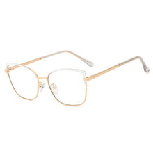 Load image into Gallery viewer, 48266 Anti Blue light Eyebrow Glasses Frames Women metal Optical Computer Glasses