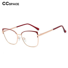 Load image into Gallery viewer, 48266 Anti Blue light Eyebrow Glasses Frames Women metal Optical Computer Glasses