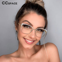 Load image into Gallery viewer, 48266 Anti Blue light Eyebrow Glasses Frames Women metal Optical Computer Glasses