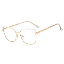 Load image into Gallery viewer, 48266 Anti Blue light Eyebrow Glasses Frames Women metal Optical Computer Glasses