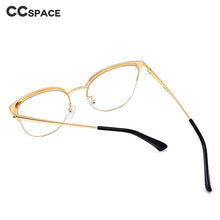 Load image into Gallery viewer, 48267 Retro Cat Eye Anti Blue Metal Glasses Frames Women Optical Computer Glasses