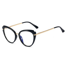 Load image into Gallery viewer, 48270 Retro Cat Eye Anti Blue Glasses Frames TR90 Men Women Optical Computer Glasses
