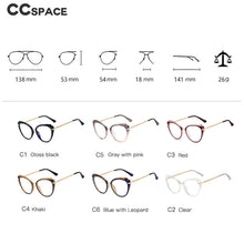 Load image into Gallery viewer, 48270 Retro Cat Eye Anti Blue Glasses Frames TR90 Men Women Optical Computer Glasses