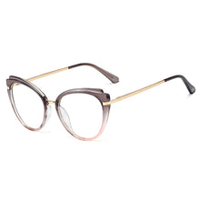 Load image into Gallery viewer, 48270 Retro Cat Eye Anti Blue Glasses Frames TR90 Men Women Optical Computer Glasses