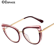Load image into Gallery viewer, 48271 Cat Eye Women Anti Blue Glasses Frames TR90 Optical Computer Glasses