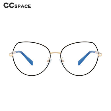 48272 Cat Eye Anti Blue Optical Metal Frames Women Computer Glasses