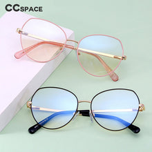 Load image into Gallery viewer, 48272 Cat Eye Anti Blue Optical Metal Frames Women Computer Glasses