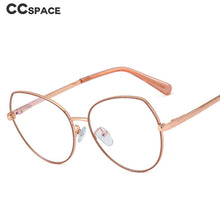 Load image into Gallery viewer, 48272 Cat Eye Anti Blue Optical Metal Frames Women Computer Glasses