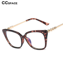 Load image into Gallery viewer, 48280 Plastic Titanium Cat Eye Anti Blue Light Optical Glasses Frames Women Diamond TR90 Computer Eyeglasses