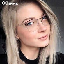 Load image into Gallery viewer, 48281 Cat Eye Anti Blue Light Half-frame Optical Glasses Frames Men Women Computer Eyeglasses