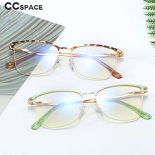 Load image into Gallery viewer, 48281 Cat Eye Anti Blue Light Half-frame Optical Glasses Frames Men Women Computer Eyeglasses