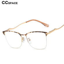 Load image into Gallery viewer, 48281 Cat Eye Anti Blue Light Half-frame Optical Glasses Frames Men Women Computer Eyeglasses