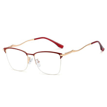 Load image into Gallery viewer, 48281 Cat Eye Anti Blue Light Half-frame Optical Glasses Frames Men Women Computer Eyeglasses