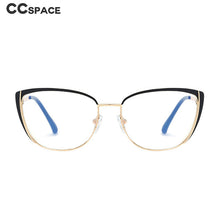 Load image into Gallery viewer, 48286 Cat Eye Anti Blue Light Optical Glasses Frames Metal Women Men TR90 Computer Eyeglasses