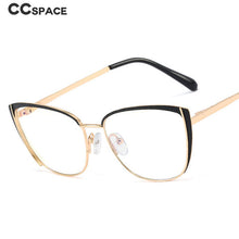 Load image into Gallery viewer, 48286 Cat Eye Anti Blue Light Optical Glasses Frames Metal Women Men TR90 Computer Eyeglasses