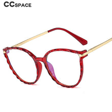 Load image into Gallery viewer, 48287 Plastic Titanium Oversized Cat Eye Anti Blue Light Glasses Frames Women TR90 Computer Eyeglasses