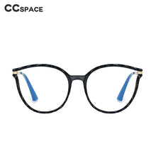 Load image into Gallery viewer, 48287 Plastic Titanium Oversized Cat Eye Anti Blue Light Glasses Frames Women TR90 Computer Eyeglasses