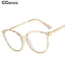 Load image into Gallery viewer, 48287 Plastic Titanium Oversized Cat Eye Anti Blue Light Glasses Frames Women TR90 Computer Eyeglasses