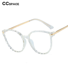 Load image into Gallery viewer, 48287 Plastic Titanium Oversized Cat Eye Anti Blue Light Glasses Frames Women TR90 Computer Eyeglasses