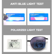 Carica l&#39;immagine nel visualizzatore di Gallery, 48295 Montature per occhiali anti luce blu Occhiali da sole polarizzati con clip magnetica Occhiali da vista da uomo e donna per computer 