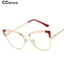Load image into Gallery viewer, 48297 Cat Eye Metal Optical Glasses Frames Anti Blue Light Men Women Computer Eyeglasses