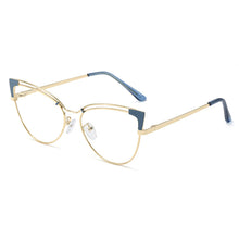 Load image into Gallery viewer, 48297 Cat Eye Metal Optical Glasses Frames Anti Blue Light Men Women Computer Eyeglasses