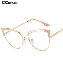 Load image into Gallery viewer, 48297 Cat Eye Metal Optical Glasses Frames Anti Blue Light Men Women Computer Eyeglasses