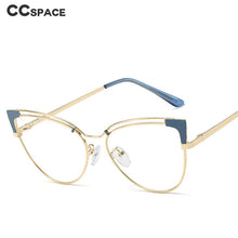 Load image into Gallery viewer, 48297 Cat Eye Metal Optical Glasses Frames Anti Blue Light Men Women Computer Eyeglasses