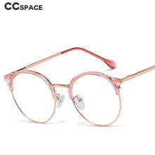 Load image into Gallery viewer, 48300 Anti Blue Light Round Glasses Frames Women TR90 Computer Eyeglasses