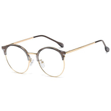 Load image into Gallery viewer, 48300 Anti Blue Light Round Glasses Frames Women TR90 Computer Eyeglasses