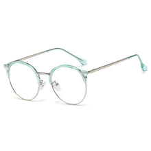 Load image into Gallery viewer, 48300 Anti Blue Light Round Glasses Frames Women TR90 Computer Eyeglasses