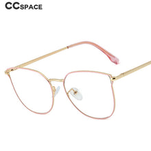 Load image into Gallery viewer, 48303 For Women Anti Blue Light Metal Glasses Frames Oversized Computer Eyeglasses