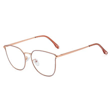 Load image into Gallery viewer, 48303 For Women Anti Blue Light Metal Glasses Frames Oversized Computer Eyeglasses