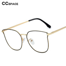 Load image into Gallery viewer, 48303 For Women Anti Blue Light Metal Glasses Frames Oversized Computer Eyeglasses