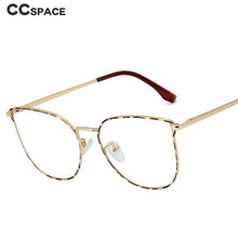 Load image into Gallery viewer, 48303 For Women Anti Blue Light Metal Glasses Frames Oversized Computer Eyeglasses