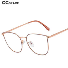 Load image into Gallery viewer, 48303 For Women Anti Blue Light Metal Glasses Frames Oversized Computer Eyeglasses