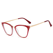 Load image into Gallery viewer, 48305 Retro Rivet Anti Blue Light Optical Glasses Frames Men Women Computer Eyeglasses