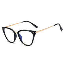 Load image into Gallery viewer, 48305 Retro Rivet Anti Blue Light Optical Glasses Frames Men Women Computer Eyeglasses