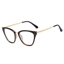 Load image into Gallery viewer, 48305 Retro Rivet Anti Blue Light Optical Glasses Frames Men Women Computer Eyeglasses