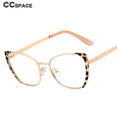 48308 Cat Eye Anti Blue Light Metal Optical Glasses Frames Men Women Computer Eyeglasses